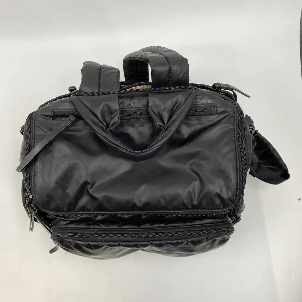 Caraa Black Nylon Backpack Baby Bag | OS Regular</title